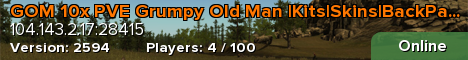 GOM 10x PVE Grumpy Old Man |Kits|Skins|BackPack|Shop