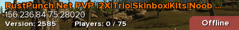 RustPunch.Net PVP |2X|Trio|Skinbox|Kits|Noob Friendly|