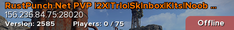 RustPunch.Net PVP |2X|Trio|Skinbox|Kits|Noob Friendly|