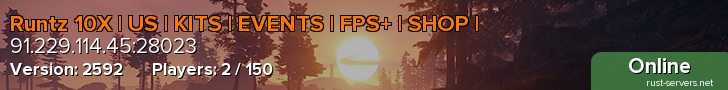 Runtz 10X | US | KITS | EVENTS | FPS+ | SHOP |