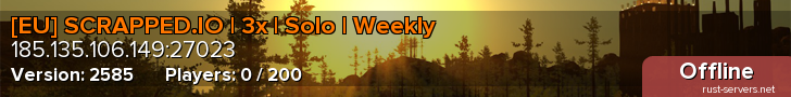 [EU] SCRAPPED.IO | 3x | Solo | Weekly