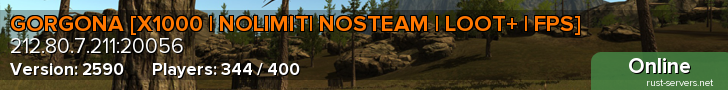 GORGONA [X1000 | NOLIMIT| NOSTEAM | LOOT+ | FPS]