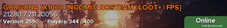 GORGONA [X1000 | NOLIMIT| NOSTEAM | LOOT+ | FPS]