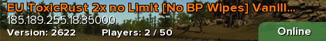 EU ToxicRust 2x no Limit [No BP Wipes] Vanilla+
