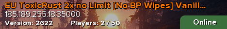 EU ToxicRust 2x no Limit [No BP Wipes] Vanilla+