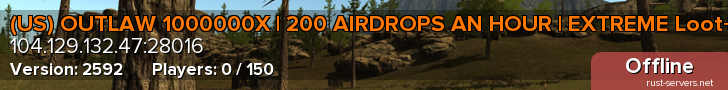 (US) OUTLAW 1000000X | 200 AIRDROPS AN HOUR | EXTREME Loot+