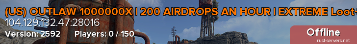 (US) OUTLAW 1000000X | 200 AIRDROPS AN HOUR | EXTREME Loot+