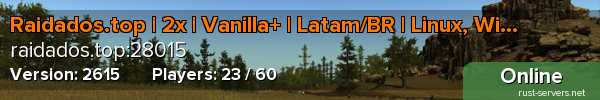 Raidados.top | 2x | Vanilla+ | Latam/BR | Linux, Win e MacOS