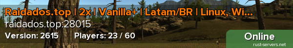 Raidados.top | 2x | Vanilla+ | Latam/BR | Linux, Win e MacOS