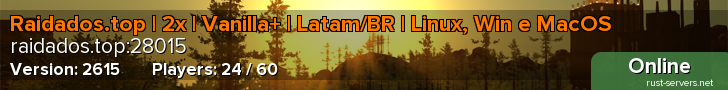 Raidados.top | 2x | Vanilla+ | Latam/BR | Linux, Win e MacOS