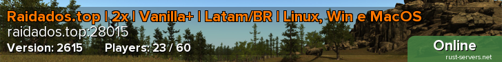 Raidados.top | 2x | Vanilla+ | Latam/BR | Linux, Win e MacOS