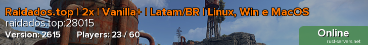 Raidados.top | 2x | Vanilla+ | Latam/BR | Linux, Win e MacOS