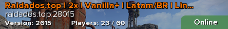 Raidados.top | 2x | Vanilla+ | Latam/BR | Linux, Win e MacOS