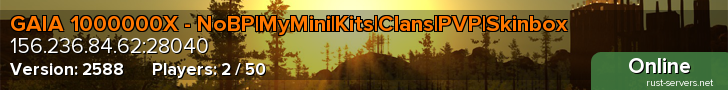 GAIA 1000000X - NoBP|MyMini|Kits|Clans|PVP|Skinbox
