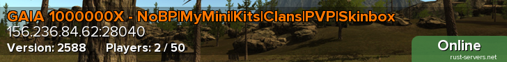 GAIA 1000000X - NoBP|MyMini|Kits|Clans|PVP|Skinbox
