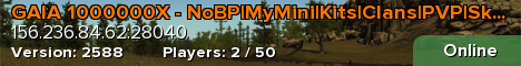 GAIA 1000000X - NoBP|MyMini|Kits|Clans|PVP|Skinbox