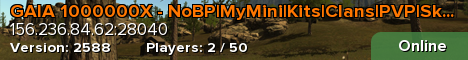 GAIA 1000000X - NoBP|MyMini|Kits|Clans|PVP|Skinbox