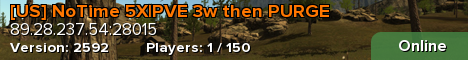 [US] NoTime 5X|PVE 3w then PURGE