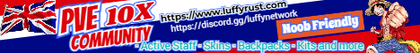 Luffy Rust London UK - 10xPvE|NoBP|Kits|Skins|Backpacks|Noob