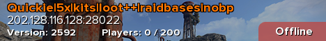 Quickie|5x|kits|loot++|raidbases|nobp