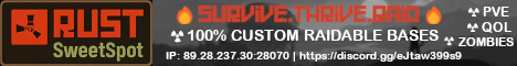 A Quirky Little PVE Server|QoL+Custom Raidable Bases|Zombies