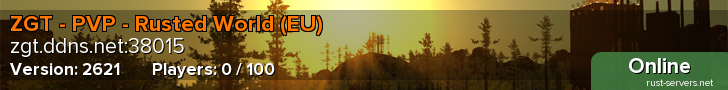 ZGT - PVP - Rusted World (EU)