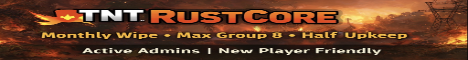 TNT RUSTCORE - Vanilla 1x | Official | Max Group 8