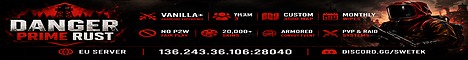 Danger Prime Rust | EU | Vanilla+ | Monthly | No P2W