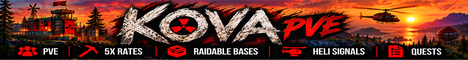 KOVA — 5X PVE RUST | RAIDAble BASES | QUESTS