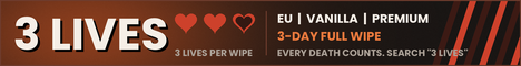 [EU] 3 LIVES | Vanilla | 3-Day Full Wipe | Premium