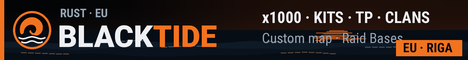 [EU] BLACKTIDE | x1000 | Kits | TP | Shop | Clans